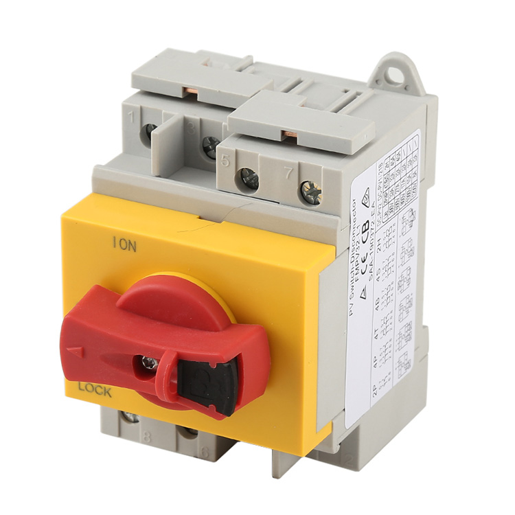 Din Rail Mounted DC Isolators Disconnect Hloov Rau Hnub Ci Pv