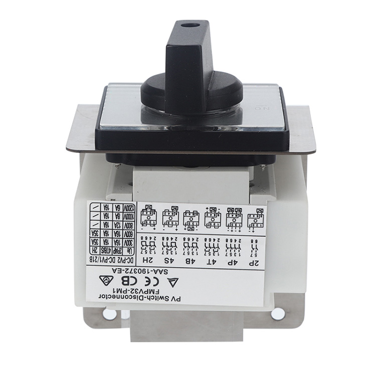 2 Ncej Vaj Huam Sib Luag Mounted DC Isolator Hloov